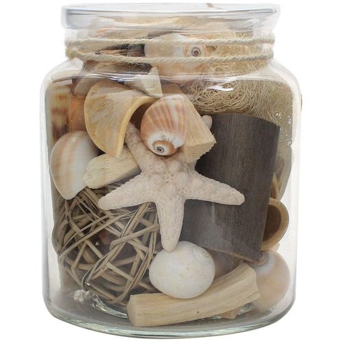4056216611734 - Deko-Glas KAYOOM Dekoglas Flora 610 Natural beige (natural) B135cm Dekobecher dekorativ modern vielseitig kombinierbar