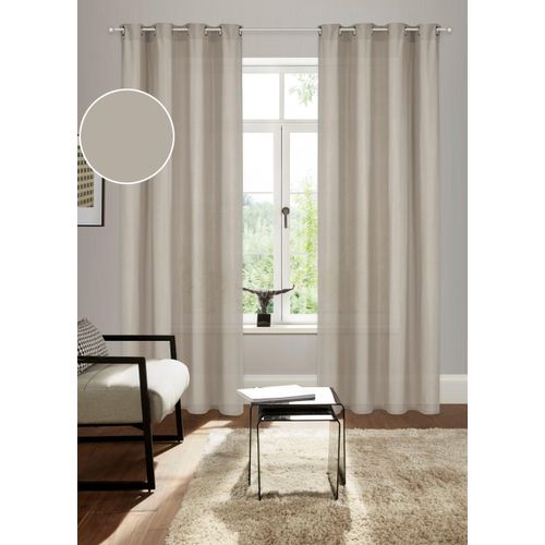 6941446630113 - Vorhang BRUNO BANANI Lagan Gr 1 grau (kitt) B140cm H145cm Polyester Polyester Gardinen 2-er Set gewebt Microfaser versch Größen einfarbig Bestseller 6941446630113 - Vorhang BRUNO BANANI Lagan Gr 1 grau (kitt) B140cm H145cm Polyester Polyester Gardinen 2-er Set gewebt Microfaser versch Größen einfarbig Bestseller