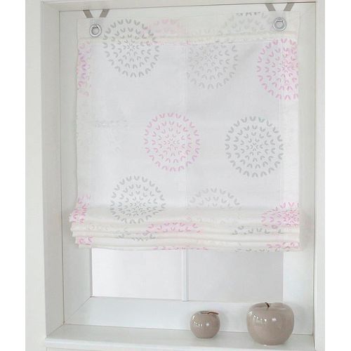 4016478094508 - Raffrollo HEINE HOME Raffrollos Gr 140 cm Ösen 45 cm rosa (rosé weiß) Raffrollos halbtransparent 4016478094508 - Raffrollo HEINE HOME Raffrollos Gr 140 cm Ösen 45 cm rosa (rosé weiß) Raffrollos halbtransparent