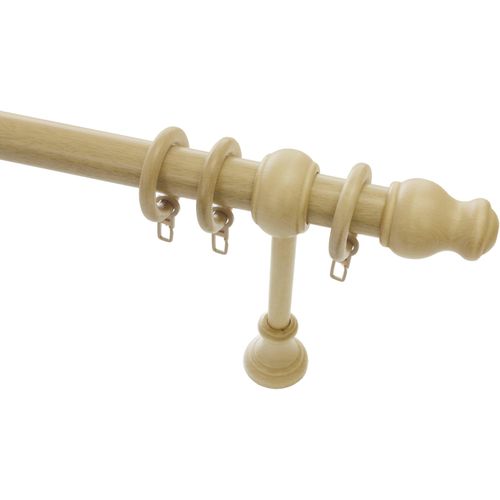 4003018056003 - Gardinenstange Gardinenstangen Set Holz Gardinenstangen Gr L 120 cm Ø 28 mm 1 läufig beige (natur) Gardinenstangen Wandmontage 1-Lauf 4003018056003 - Gardinenstange Gardinenstangen Set Holz Gardinenstangen Gr L 120 cm Ø 28 mm 1 läufig beige (natur) Gardinenstangen Wandmontage 1-Lauf