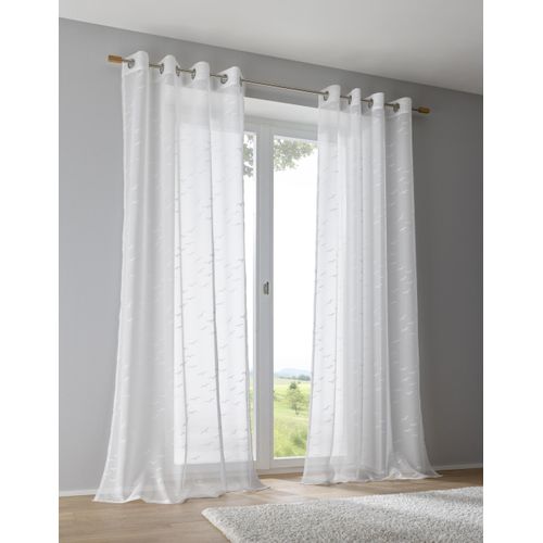 4016478985202 - Vorhang KUTTI Seabird Gr 1 weiß B135cm H145cm Ausbrenner Baumwolle Polyester Gardinen Gardine Ausbrenner transparent maritim 4016478985202 - Vorhang KUTTI Seabird Gr 1 weiß B135cm H145cm Ausbrenner Baumwolle Polyester Gardinen Gardine Ausbrenner transparent maritim