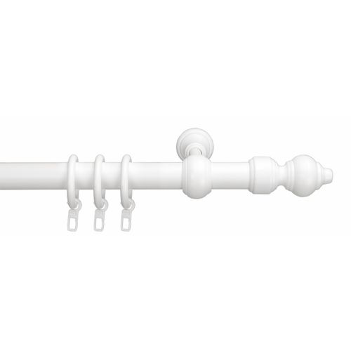 4016318000010 - Gardinenstange Thüringen Gardinenstangen Gr L 120 cm Ø 28 mm 1 läufig weiß Gardinenstangen Wandmontage 4016318000010 - Gardinenstange Thüringen Gardinenstangen Gr L 120 cm Ø 28 mm 1 läufig weiß Gardinenstangen Wandmontage
