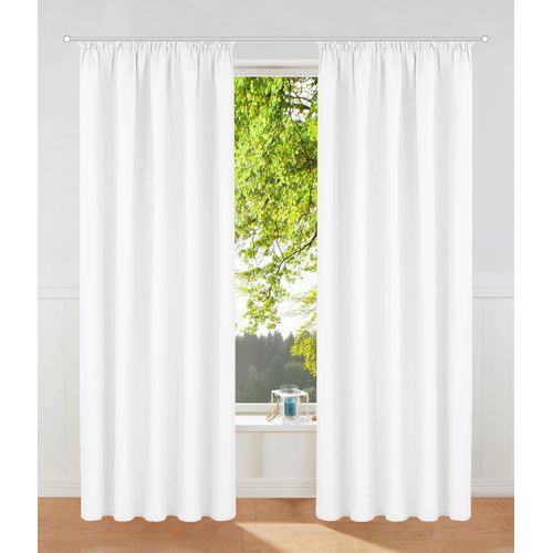 6941446627892 - Vorhang MY HOME Raja Gr 1 weiß B140cm H145cm Polyester Recyceltes Material Gardinen 2er-Set Bestseller einfarbig modern pflegeleichte Mikrofaser Topseller 6941446627892 - Vorhang MY HOME Raja Gr 1 weiß B140cm H145cm Polyester Recyceltes Material Gardinen 2er-Set Bestseller einfarbig modern pflegeleichte Mikrofaser Topseller