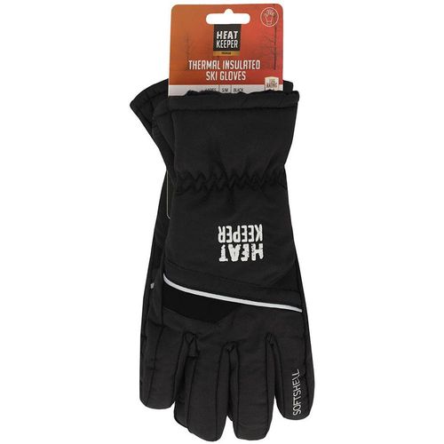 8720566044936 - Skihandschuhe HEATKEEPER LADIES SKI GLOVES PRO Damen Gr L XL schwarz Materialmix unifarben Sportlich Handschuhe mit kuscheligem wärmendem Fleece-Innenfutter perfekt für den Winter