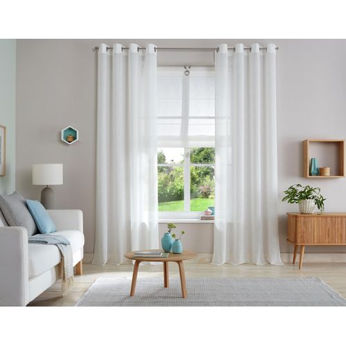 6920192976607 - Gardine MY HOME Fiete Gr 5 beige (natur) B140cm H265cm Polyester Gardinen Leinen Optik monochrom basic pflegeleicht verschiedene Größen 6920192976607 - Gardine MY HOME Fiete Gr 5 beige (natur) B140cm H265cm Polyester Gardinen Leinen Optik monochrom basic pflegeleicht verschiedene Größen