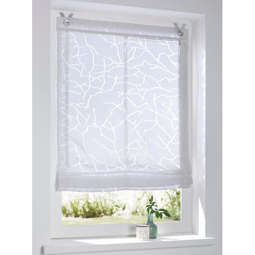 4016478078683 - Raffrollo HEINE HOME Raffrollos Gr 140 cm Ösen 45 cm weiß Raffrollos halbtransparent 4016478078683 - Raffrollo HEINE HOME Raffrollos Gr 140 cm Ösen 45 cm weiß Raffrollos halbtransparent