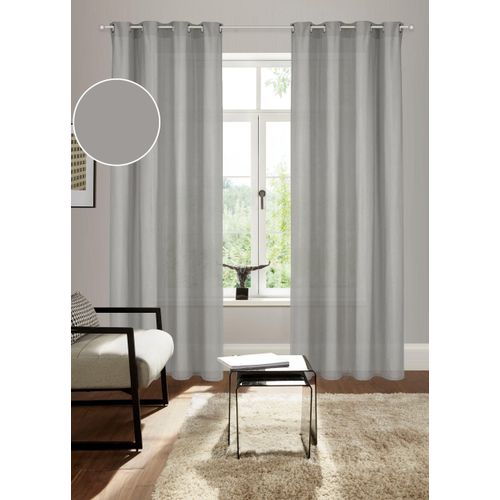 6941446630175 - Vorhang BRUNO BANANI Lagan Gr 1 grau B140cm H145cm Polyester Polyester Gardinen 2-er Set gewebt Microfaser versch Größen einfarbig Bestseller 6941446630175 - Vorhang BRUNO BANANI Lagan Gr 1 grau B140cm H145cm Polyester Polyester Gardinen 2-er Set gewebt Microfaser versch Größen einfarbig Bestseller