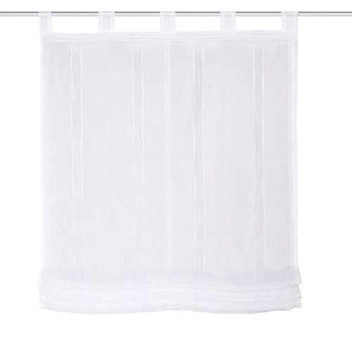 4056751438346 - Raffrollo HEINE HOME Raffrollos Gr 140 cm Schlaufen 80 cm weiß Raffrollos transparent 4056751438346 - Raffrollo HEINE HOME Raffrollos Gr 140 cm Schlaufen 80 cm weiß Raffrollos transparent