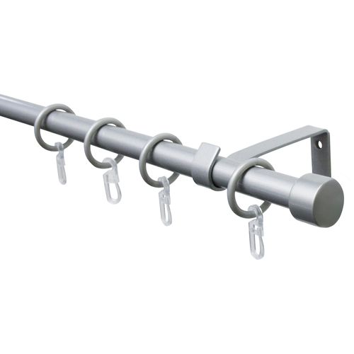 4003018350927 - Gardinenstange Gardinenstangen Set Metall Gardinenstangen Gr L 130 cm - 240 cm Ø 16 mm 1 St 1 läufig silberfarben Gardinenstangen Deckenmontage 1-Lauf 4003018350927 - Gardinenstange Gardinenstangen Set Metall Gardinenstangen Gr L 130 cm - 240 cm Ø 16 mm 1 St 1 läufig silberfarben Gardinenstangen Deckenmontage 1-Lauf