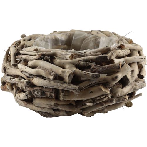 4056422140400 - Dekokranz AM DESIGN Kranztopf aus naturbelassenem Holz beige (natur) H16cm Ø38cm Holzwerkstoff Dekokränze perfekt als dekoratives Pflanzgefäß oder für saisonale Arrangements 4056422140400 - Dekokranz AM DESIGN Kranztopf aus naturbelassenem Holz beige (natur) H16cm Ø38cm Holzwerkstoff Dekokränze perfekt als dekoratives Pflanzgefäß oder für saisonale Arrangements