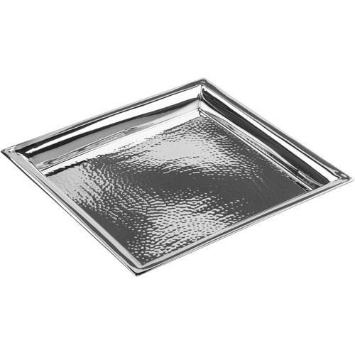 4042911551338 - Tablett FINK NAGANO mit feiner Hammerschlagstruktur silber (silberfarben) B24cm H2cm T24cm Edelstahl Tabletts gehämmert quadratisch 24 cm x 24 cm 4042911551338 - Tablett FINK NAGANO mit feiner Hammerschlagstruktur silber (silberfarben) B24cm H2cm T24cm Edelstahl Tabletts gehämmert quadratisch 24 cm x 24 cm