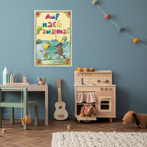 4262513380758 - Leinwandbild LUCKYLINDE Auf nach Panama bunt (farbe bild(er) bunt) B30cm H40cm T2cm Canvas Holzrahmen Bilder Exklusive JANOSCH Kindermotive 4262513380758 - Leinwandbild LUCKYLINDE Auf nach Panama bunt (farbe bild(er) bunt) B30cm H40cm T2cm Canvas Holzrahmen Bilder Exklusive JANOSCH Kindermotive