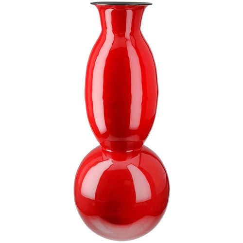 4063387580080 - Bodenvase GILDE Vase Neo rot H49 cm rot B20cm H49cm T20cm Ø20cm Eisen Vasen 4063387580080 - Bodenvase GILDE Vase Neo rot H49 cm rot B20cm H49cm T20cm Ø20cm Eisen Vasen