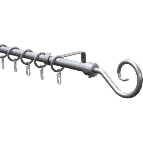 4003018205340 - Gardinenstange Gardinenstangen Set Metall GARDINIA 1-läufig ausziehbar verschraubt Aluminium 1-Lauf silberfarben 4003018205340 - Gardinenstange Gardinenstangen Set Metall GARDINIA 1-läufig ausziehbar verschraubt Aluminium 1-Lauf silberfarben