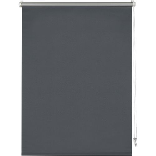 4003018367963 - Seitenzugrollo Thermo Klemmrollo Energiesparend Rollos Gr 210 cm einseitig verschiebbar 90 cm grau (anthrazit) Verdunkelungsrollos Rollo abdunkelnd mit Thermobeschichtung