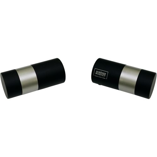 4003018378778 - Gardinenstangen-Endstück SCHÖNER WOHNEN LAMINAT Endstück Zylinder für Ø 20 mm Gardinenstangenendstücke Gr 2 St schwarz matt silber matt Gardinenstangen-Endstücke Serie Einzelprogramm Leon Ø 20 mm 4003018378778 - Gardinenstangen-Endstück SCHÖNER WOHNEN LAMINAT Endstück Zylinder für Ø 20 mm Gardinenstangenendstücke Gr 2 St schwarz matt silber matt Gardinenstangen-Endstücke Serie Einzelprogramm Leon Ø 20 mm