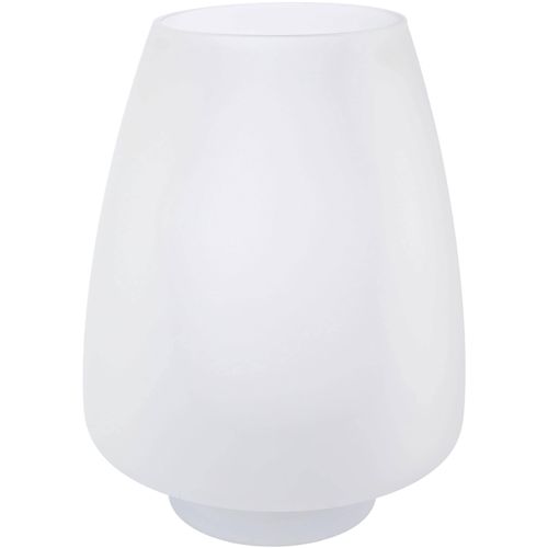 4064118178347 - Tischvase MY HOME Noema weiß H21cm Ø27cm Glas Vasen aus Glas mit matter Farbgestaltung 4064118178347 - Tischvase MY HOME Noema weiß H21cm Ø27cm Glas Vasen aus Glas mit matter Farbgestaltung