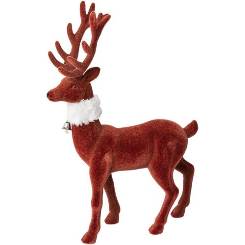 4064118112419 - Weihnachtsfigur CREATIV DECO Hirsch Weihnachtsdeko rot orange (terra) B1800cm H2900cm T600cm Kunststoff Dekofiguren mit feiner Samtoberfläche 4064118112419 - Weihnachtsfigur CREATIV DECO Hirsch Weihnachtsdeko rot orange (terra) B1800cm H2900cm T600cm Kunststoff Dekofiguren mit feiner Samtoberfläche
