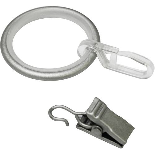 4003018333869 - Gardinenring Endkappe silber B19cm Ø19cm Metall Gardinenbefestigungen Serie Gardinenstange Kira