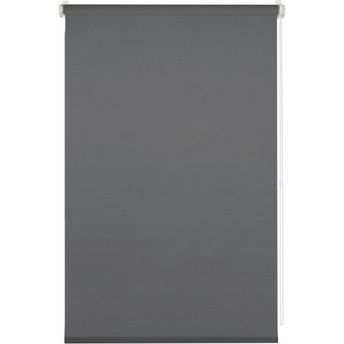 4003018369257 - Seitenzugrollo MY HOME Uni Klemmrollo Rollos Gr 150 cm einseitig verschiebbar 90 cm grau (anthrazit) Kinder Kinderzimmer-Rollos Schraubmontage möglich