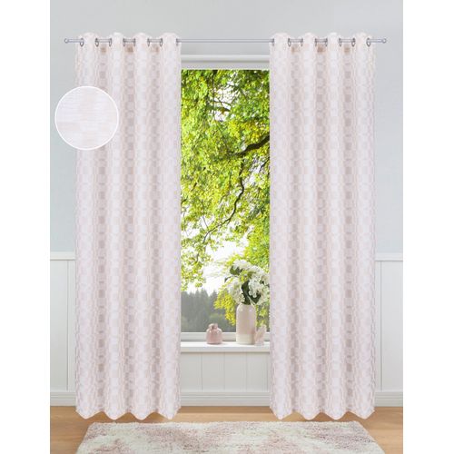 4068222498889 - Gardine Amani Gr 1 beige B135cm H145cm Polyester Gardinen 4068222498889 - Gardine Amani Gr 1 beige B135cm H145cm Polyester Gardinen