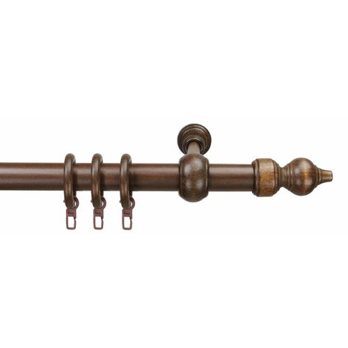 4016318001055 - Gardinenstange Thüringen Gr 5 braun (nussbaum) L200cm Ø28mm Gardinenstangen 4016318001055 - Gardinenstange Thüringen Gr 5 braun (nussbaum) L200cm Ø28mm Gardinenstangen