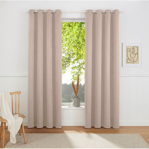 4067602829336 - Gardine MY HOME SOLA Gr 3 beige (sand) B130cm H225cm Polyester Polyester Gardinen Breite 130 cm und 270 cm 1 Schaleinfarbig Verdunkelung Überbreite 4067602829336 - Gardine MY HOME SOLA Gr 3 beige (sand) B130cm H225cm Polyester Polyester Gardinen Breite 130 cm und 270 cm 1 Schaleinfarbig Verdunkelung Überbreite