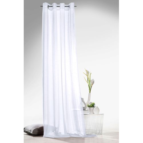 4005385140316 - Vorhang WECKBRODT Klara Gardinen Gr 245 cm Ösen 140 cm weiß Ösen Ösenschal Gardine halbtransparent Wildseiten - Optik