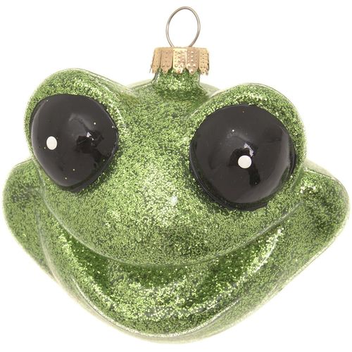 0024762243567 - Christbaumschmuck KREBS GLAS LAUSCHA Frosch-Kopf Grün Glitterfinish grün B8cm H105cm T115cm Glas Weihnachtsbaumschmuck Christbaumschmuck aus Glas mundgeblasen handgefertigt Tierfigur 0024762243567 - Christbaumschmuck KREBS GLAS LAUSCHA Frosch-Kopf Grün Glitterfinish grün B8cm H105cm T115cm Glas Weihnachtsbaumschmuck Christbaumschmuck aus Glas mundgeblasen handgefertigt Tierfigur