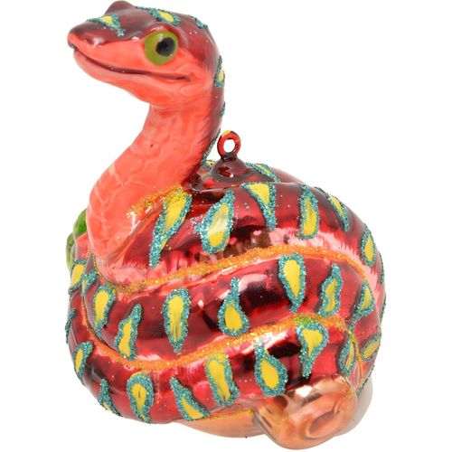 0024762242973 - Christbaumschmuck KREBS GLAS LAUSCHA Schlange Orange 9cm bunt (mehrfarbig) B95cm H10cm T95cm Glas Weihnachtsbaumschmuck Christbaumschmuck aus Glas mundgeblasen handgefertigt Tierfigur 0024762242973 - Christbaumschmuck KREBS GLAS LAUSCHA Schlange Orange 9cm bunt (mehrfarbig) B95cm H10cm T95cm Glas Weihnachtsbaumschmuck Christbaumschmuck aus Glas mundgeblasen handgefertigt Tierfigur