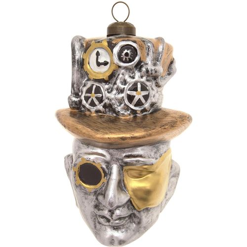 0024762243116 - Christbaumschmuck KREBS GLAS LAUSCHA Steampunk Kopf Silber Gold 11cm silber B95cm H87cm T162cm Glas Weihnachtsbaumschmuck Christbaumschmuck aus Glas mundgeblasen handgefertigt Figur 0024762243116 - Christbaumschmuck KREBS GLAS LAUSCHA Steampunk Kopf Silber Gold 11cm silber B95cm H87cm T162cm Glas Weihnachtsbaumschmuck Christbaumschmuck aus Glas mundgeblasen handgefertigt Figur