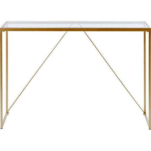 4050088032277 - Konsolentisch JAHNKE GLAM CONSOLE gold (goldfarben transparent goldfarben transparent) B1113cm H76cm T30cm Tische Breite ca 111 cm Beistelltisch