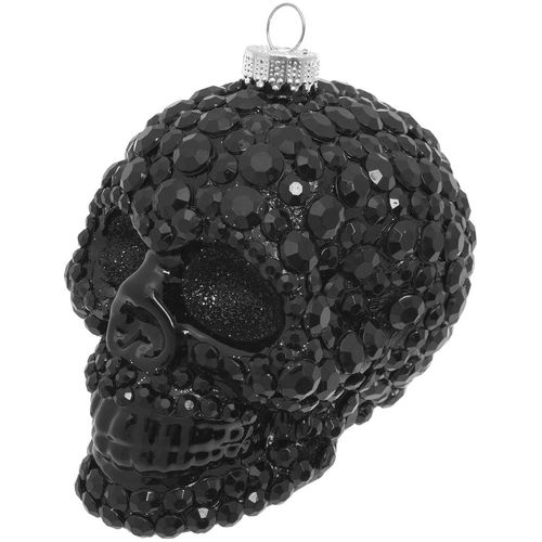 0024762243062 - Christbaumschmuck KREBS GLAS LAUSCHA Totenkopf mit schwarzen Strass schwarz B11cm H12cm T12cm Glas Weihnachtsbaumschmuck Christbaumschmuck aus Glas mundgeblasen handgefertigt Figur 0024762243062 - Christbaumschmuck KREBS GLAS LAUSCHA Totenkopf mit schwarzen Strass schwarz B11cm H12cm T12cm Glas Weihnachtsbaumschmuck Christbaumschmuck aus Glas mundgeblasen handgefertigt Figur