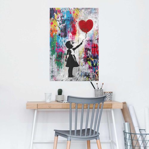 8714597662900 - Poster REINDERS Concrete Balloon Girl bunt (farbe bild(er) bunt) B61cm H915cm T01cm Holzwerkstoff Bilder 8714597662900 - Poster REINDERS Concrete Balloon Girl bunt (farbe bild(er) bunt) B61cm H915cm T01cm Holzwerkstoff Bilder