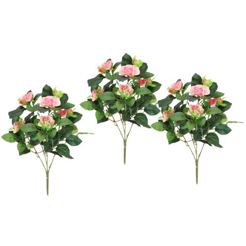 4019844816315 - Kunstblume IGEA Künstlicher Rosenbusch rosa B17cm H34cm L17cm Polyester Kunstpflanzen Kunstrose Blume Strauß Bouquet Rosen Rosenbouquet Wildrose 4019844816315 - Kunstblume IGEA Künstlicher Rosenbusch rosa B17cm H34cm L17cm Polyester Kunstpflanzen Kunstrose Blume Strauß Bouquet Rosen Rosenbouquet Wildrose