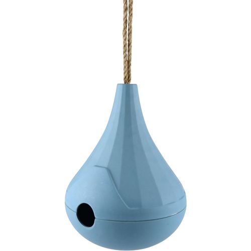 4056422135000 - Dekofigur AM DESIGN Vogelhaus aus Bambus blau B155cm H20cm Bambus Dekofiguren in gelb grün oder blau