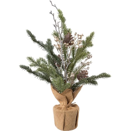 4064118113621 - Künstlicher Weihnachtsbaum CREATIV GREEN Weihnachtsdeko künstlicher Christbaum Tannenbaum Weihnachtsbäume Gr Höhe 45 cm grün Kunstweihnachtsbäume Künstliche Weihnachtsbäume mit Zapfen Beeren und Deko-Ast