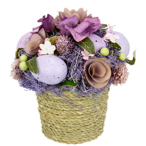 4019844804879 - Kunstblume IGEA Gesteck Ei Trockenblumen lila (violett) B18cm H17cm L18cm Kunststoff Kunstpflanzen Im Topf Hortensie Ostergesteck Osterdeko Oster-Ei Arrangement Deko 4019844804879 - Kunstblume IGEA Gesteck Ei Trockenblumen lila (violett) B18cm H17cm L18cm Kunststoff Kunstpflanzen Im Topf Hortensie Ostergesteck Osterdeko Oster-Ei Arrangement Deko