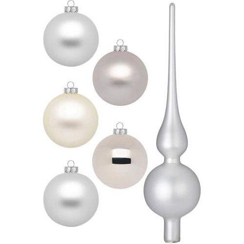 4061752180361 - Weihnachtsbaumkugel MAGIC BY INGE Cloud Dancer Weihnachtsdeko Christbaumschmuck bunt (beige grau) H28cm Ø6cm Glas Weihnachtsbaumkugeln Weihnachtsbaumkugeln Christbaumkugeln aus Glas 45 Kugeln Ø ca 4-6 cm inkl Spitze 28 cm 4061752180361 - Weihnachtsbaumkugel MAGIC BY INGE Cloud Dancer Weihnachtsdeko Christbaumschmuck bunt (beige grau) H28cm Ø6cm Glas Weihnachtsbaumkugeln Weihnachtsbaumkugeln Christbaumkugeln aus Glas 45 Kugeln Ø ca 4-6 cm inkl Spitze 28 cm