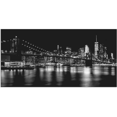 4059745509282 - Wandbild ARTLAND Manhattan Skyline & Brroklyn Bridge Bilder Gr B H 150 cm x 75 cm Alu-Dibond-Druck Amerika 1 St schwarz Bild Kunstdruck Metallbild Metallbilder Bilder als Alubild Leinwandbild Wandaufkleber oder Poster in versch Größen 4059745509282 - Wandbild ARTLAND Manhattan Skyline & Brroklyn Bridge Bilder Gr B H 150 cm x 75 cm Alu-Dibond-Druck Amerika 1 St schwarz Bild Kunstdruck Metallbild Metallbilder Bilder als Alubild Leinwandbild Wandaufkleber oder Poster in versch Größen