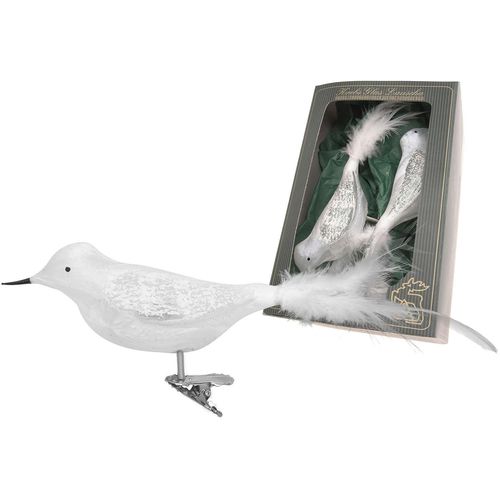 0024762242126 - Weihnachtsbaumklammer KREBS GLAS LAUSCHA Amsel Eislack unversilbert silber B6cm H6cm T17cm Glas Weihnachtsbaumschmuck Weihnachtsbaumklammern Glas mundgeblasen handgefertigt Glasvogel 0024762242126 - Weihnachtsbaumklammer KREBS GLAS LAUSCHA Amsel Eislack unversilbert silber B6cm H6cm T17cm Glas Weihnachtsbaumschmuck Weihnachtsbaumklammern Glas mundgeblasen handgefertigt Glasvogel