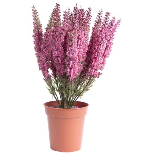 4260600491301 - Kunstblume BOTANIC-HAUS Erika in braunem Kunstofftopf Kunstpflanzen Gr Ø H 20 cm x 29 cm 1 St pink Kunst-Blumen