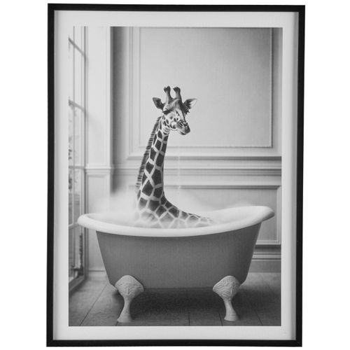 4064118323617 - Bild mit Rahmen CREATIV HOME Leinwandbild Giraffe in Badewanne bunt (farbe rahmen schwarz farbe bild(er) bunt) B30cm H40cm T18cm Bilder mit Rahmen 4064118323617 - Bild mit Rahmen CREATIV HOME Leinwandbild Giraffe in Badewanne bunt (farbe rahmen schwarz farbe bild(er) bunt) B30cm H40cm T18cm Bilder mit Rahmen