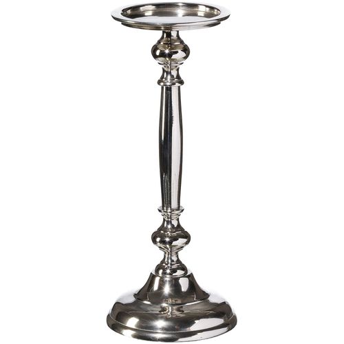 4003529096994 - Kerzenhalter CREATIV DECO Weihnachtsdeko silber (silberfarben) H30cm Ø115cm Aluminium Kerzenhalter 4003529096994 - Kerzenhalter CREATIV DECO Weihnachtsdeko silber (silberfarben) H30cm Ø115cm Aluminium Kerzenhalter