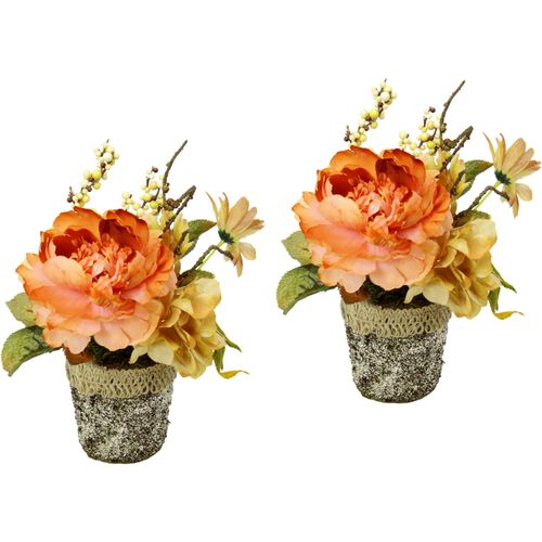 4019844778842 - Kunstpflanze IGEA Gesteck aus Chrysantheme Kunstpflanzen Gr B H L 14 cm x 19 cm x 19 cm 2 St orange Künstliche Zimmerpflanzen Im Topf 2er Set 4019844778842 - Kunstpflanze IGEA Gesteck aus Chrysantheme Kunstpflanzen Gr B H L 14 cm x 19 cm x 19 cm 2 St orange Künstliche Zimmerpflanzen Im Topf 2er Set