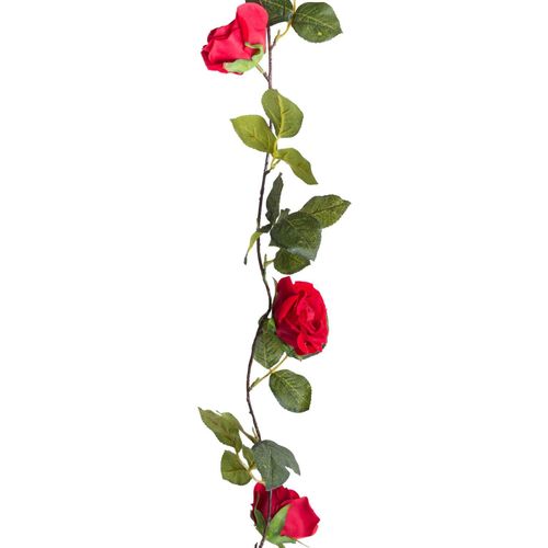 8505454019636 - Kunstblume BOTANIC-HAUS Rosengirlande Kunstpflanzen Gr Ø H 12 cm x 150 cm 1 St rot Kunst-Blumen 8505454019636 - Kunstblume BOTANIC-HAUS Rosengirlande Kunstpflanzen Gr Ø H 12 cm x 150 cm 1 St rot Kunst-Blumen