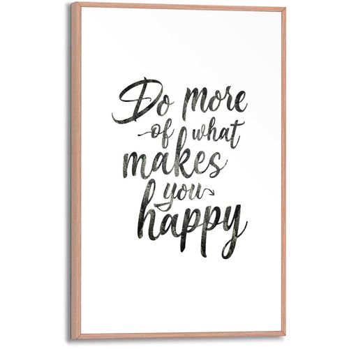 8714597577921 - Poster REINDERS Do more of what makes you happy Bilder Gr B H T 20 cm x 30 cm x 16 cm schwarz (schwarz weiß) Poster 8714597577921 - Poster REINDERS Do more of what makes you happy Bilder Gr B H T 20 cm x 30 cm x 16 cm schwarz (schwarz weiß) Poster