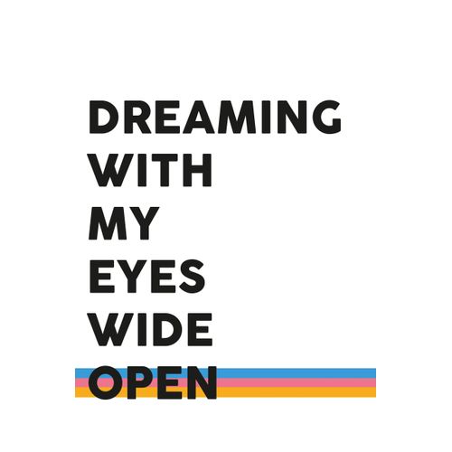4049009355205 - Leinwandbild QUEENCE Spruch Dreaming bunt (farbe bild(er) bunt) B60cm H90cm T2cm Canvas Holzrahmen Bilder Premium-Leinwandstoff Handarbeit aus Deutschland