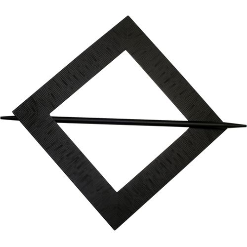 4003018375289 - Dekoklammer Dekospange mit Stab Uranus Gr 1 schwarz (schwarz matt) B145cm L145cm Gardinenbefestigungen zum Dekorieren und Raffen