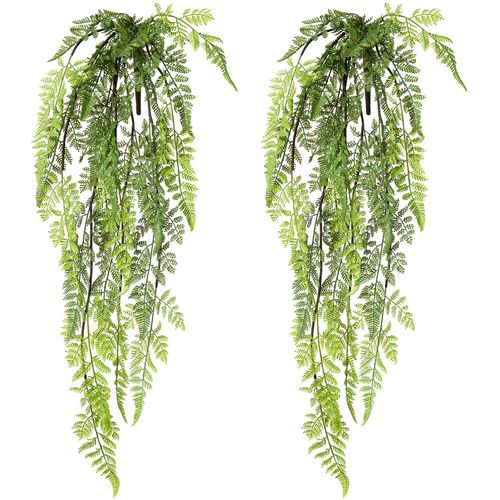 4064118895947 - Kunstranke CREATIV GREEN Farn-Hängebusch Kunstpflanzen Gr B H 15 cm x 84 cm 2 St grün Kunst-Ranken im 2er Set 4064118895947 - Kunstranke CREATIV GREEN Farn-Hängebusch Kunstpflanzen Gr B H 15 cm x 84 cm 2 St grün Kunst-Ranken im 2er Set